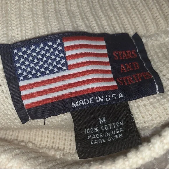 Vintage American Flag USA Olympics Knit Sweater Stars And Stripes - Picture 9 of 12